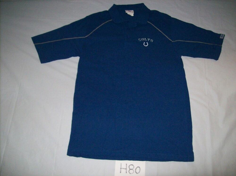 Indianapolis Colts Polo Shirt Size Medium NFL -0912H80